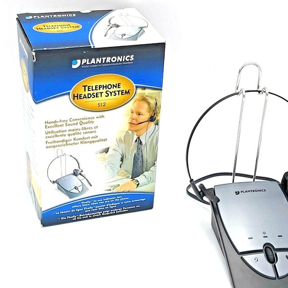 Plantronics  S12 Convertible Headset Hands Free Noise Cancelling Microphone - Picture 4 of 6